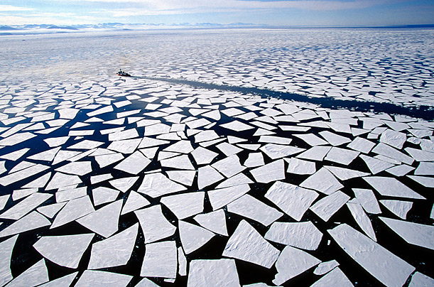 Arctic ice melting